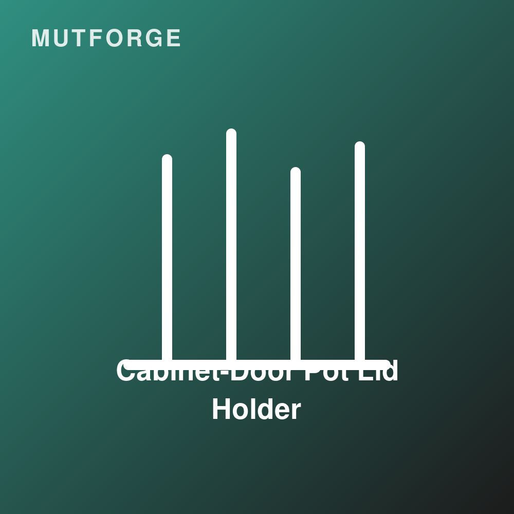 Cabinet-Door Pot Lid Holder render