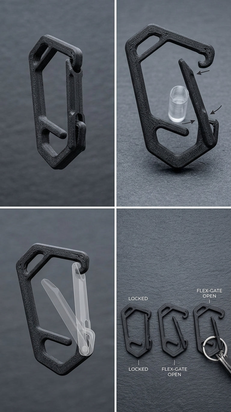 Sprung Carabiner