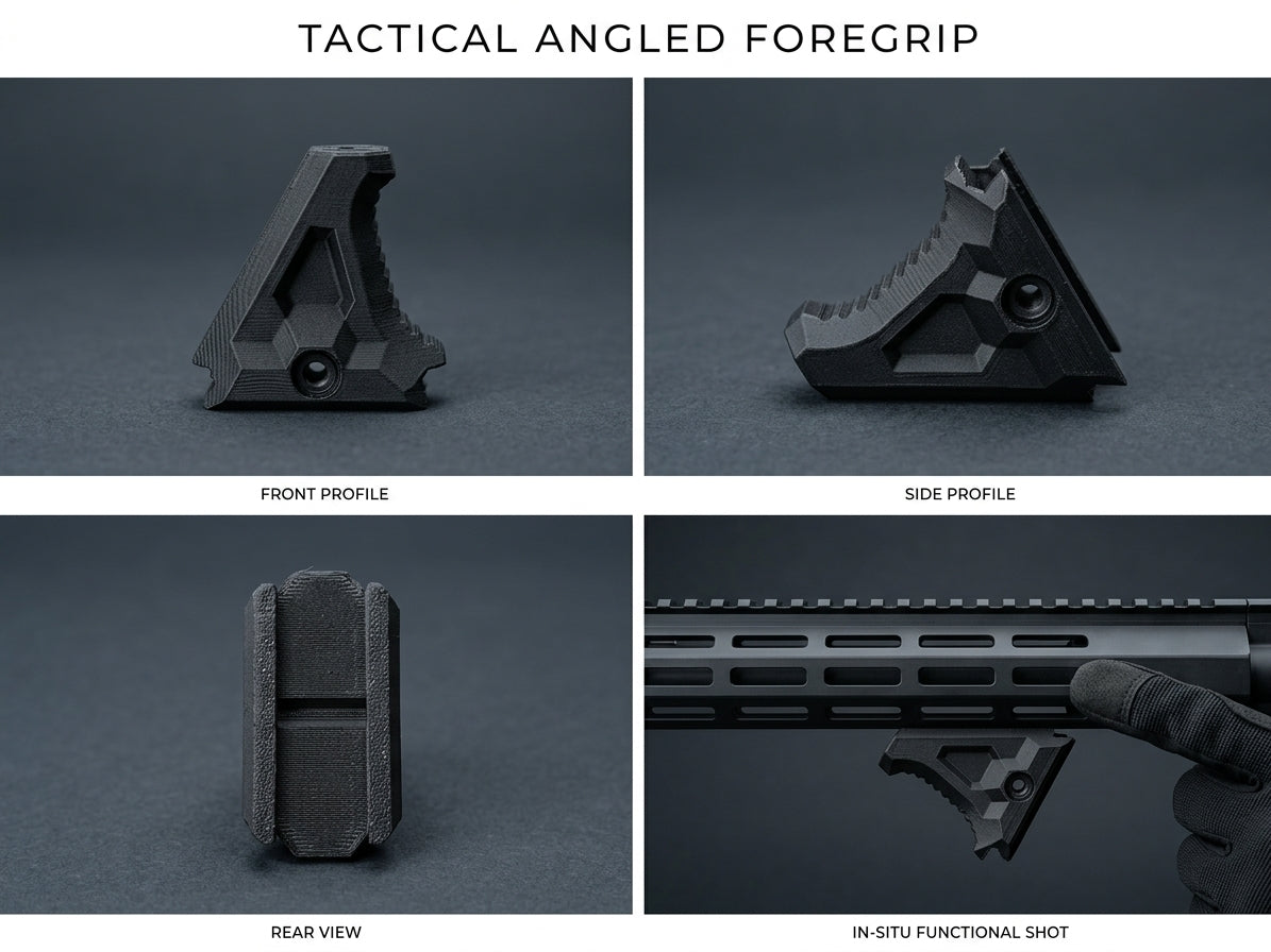 Tactical angled fore-grip minimal
