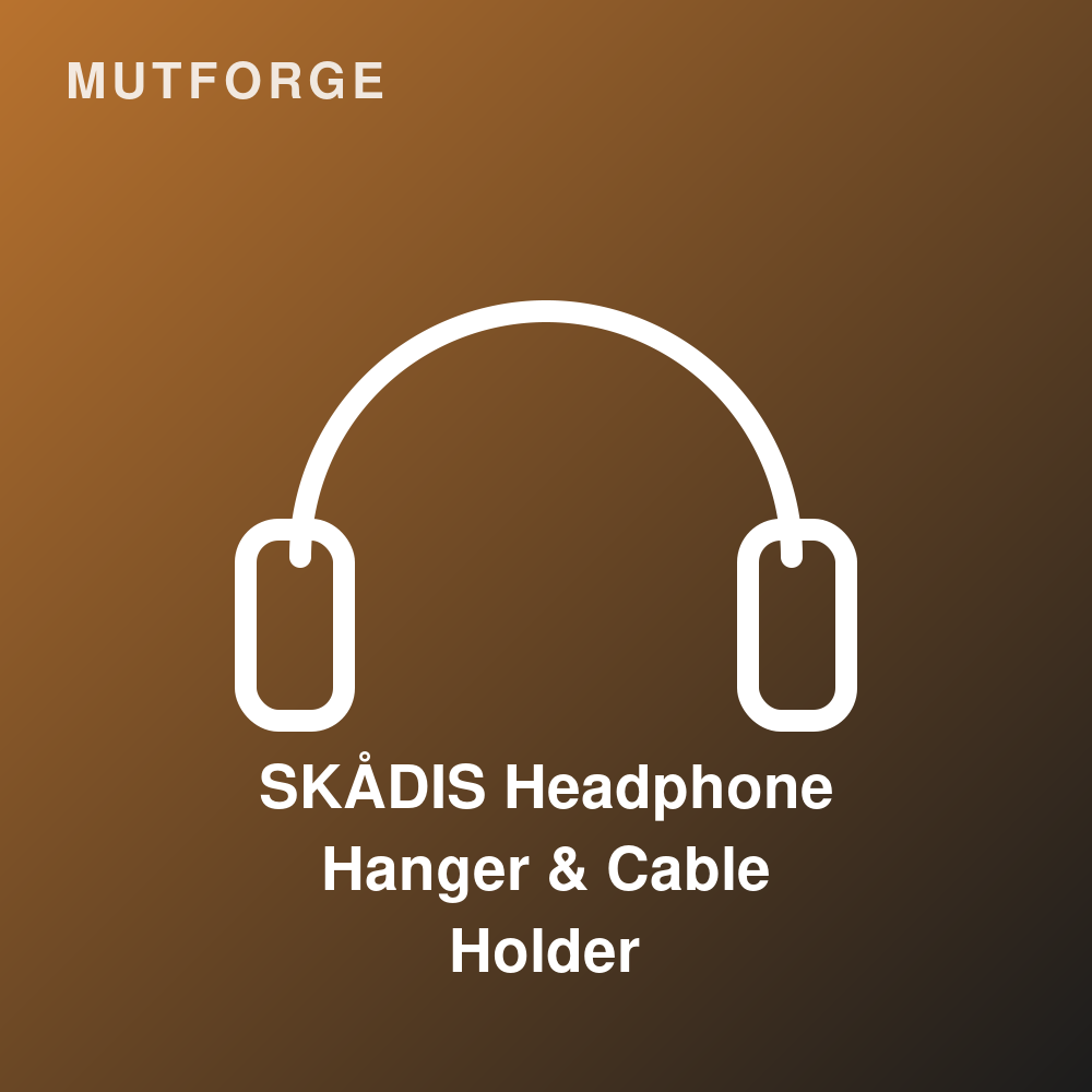 SKÅDIS Headphone Hanger & Cable Holder