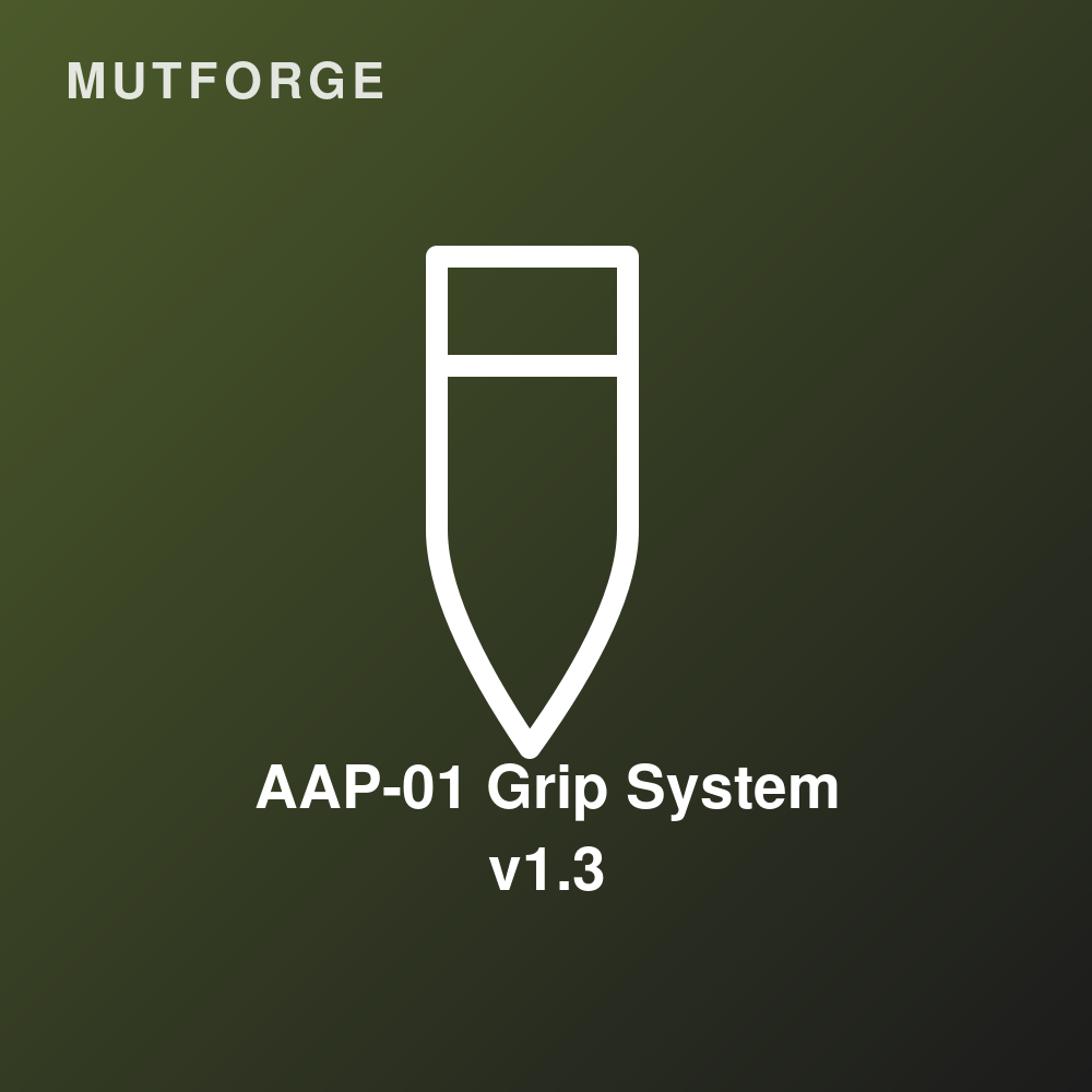 AAP-01 custom grip panels - Rubberized