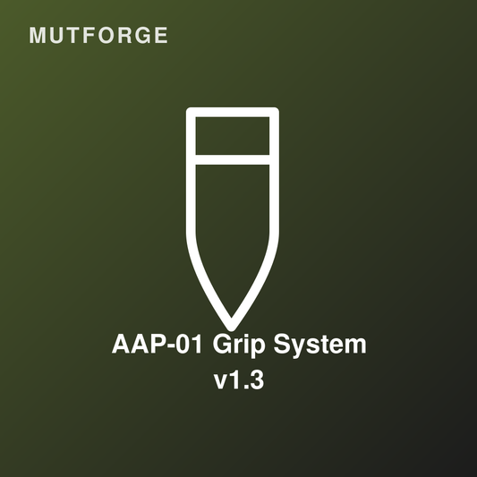 AAP-01 custom grip panels - Rubberized