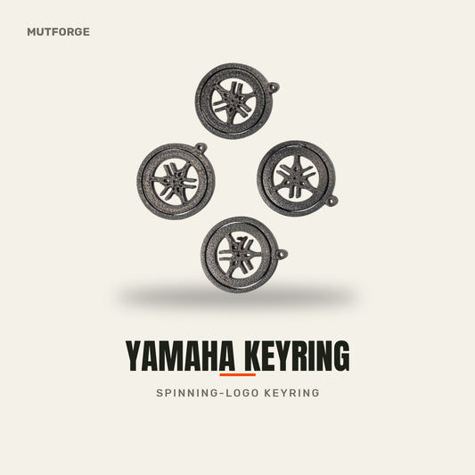 Yamaha spinning-logo keyring - 3D-printed by MUTFORGE