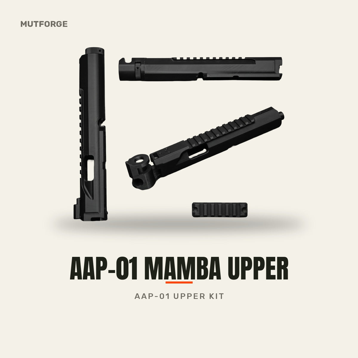AAP-01 Mamba-style upper receiver kit - 3D-printed by MUTFORGE