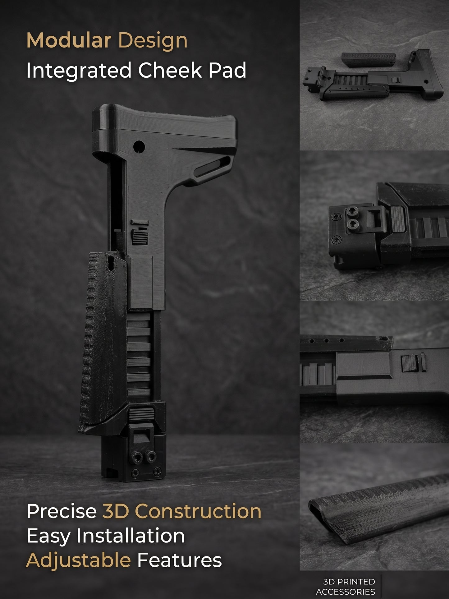 ACR/M4 style folding adjustable stock