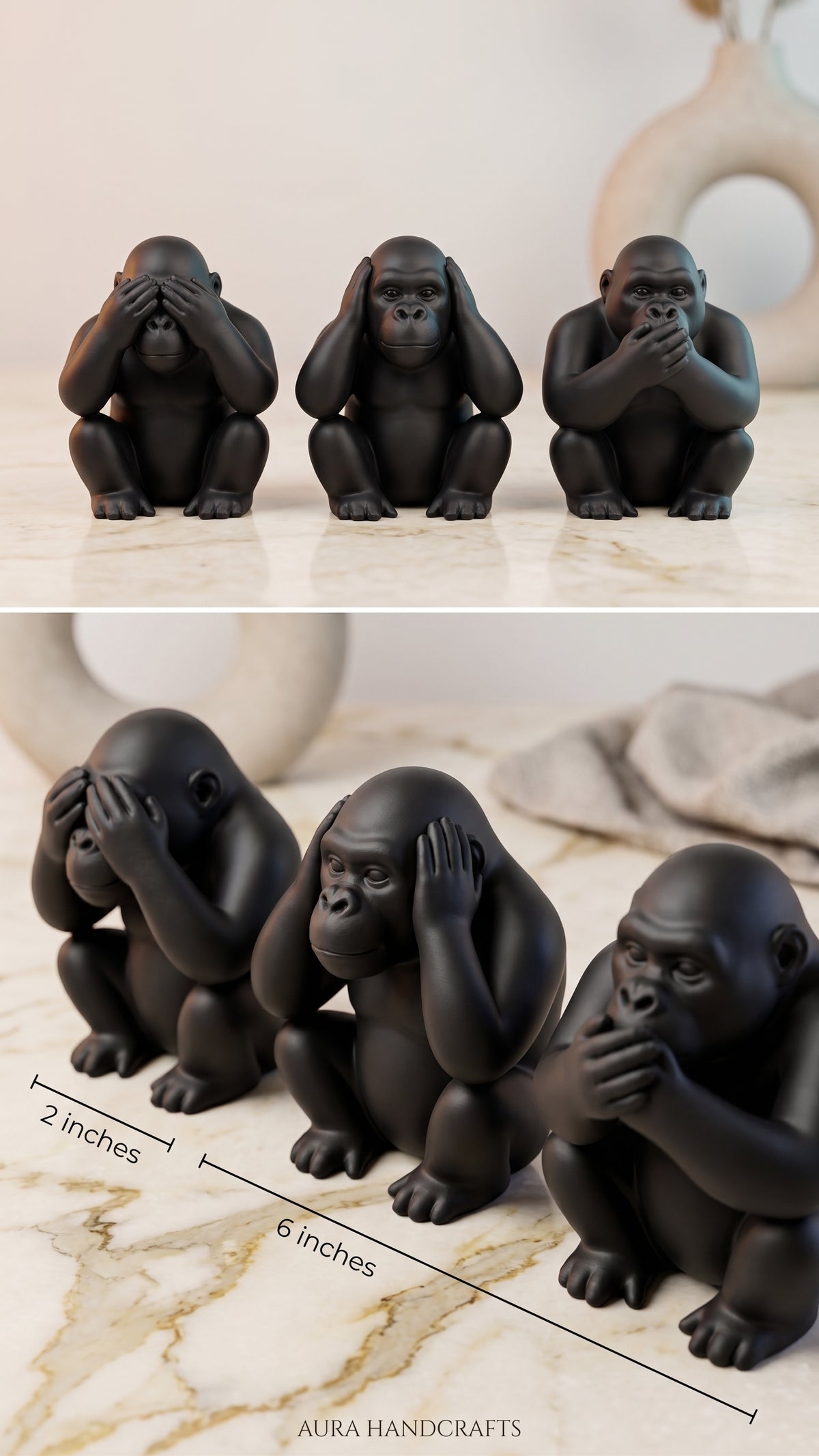 No See, Hear, Speak — Money Figurines