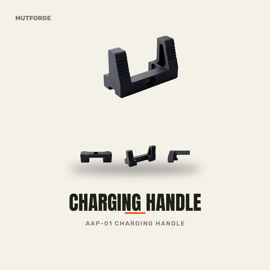 AAP-01 custom charging handle - 3D-printed by MUTFORGE