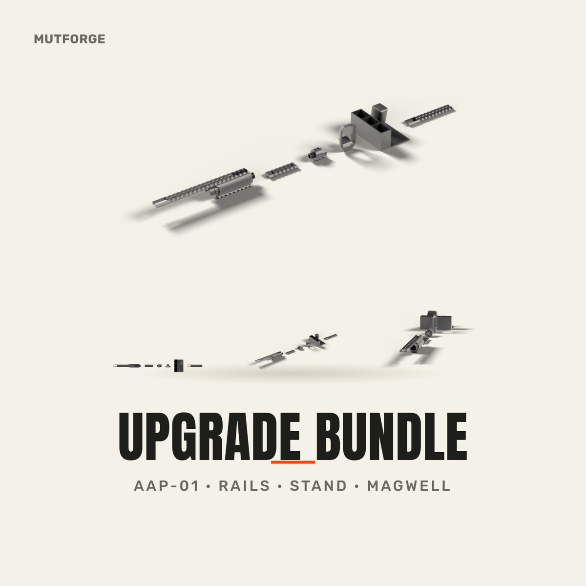 AAP-01 Upgrade Parts Bundle, 3D printed by MUTFORGE