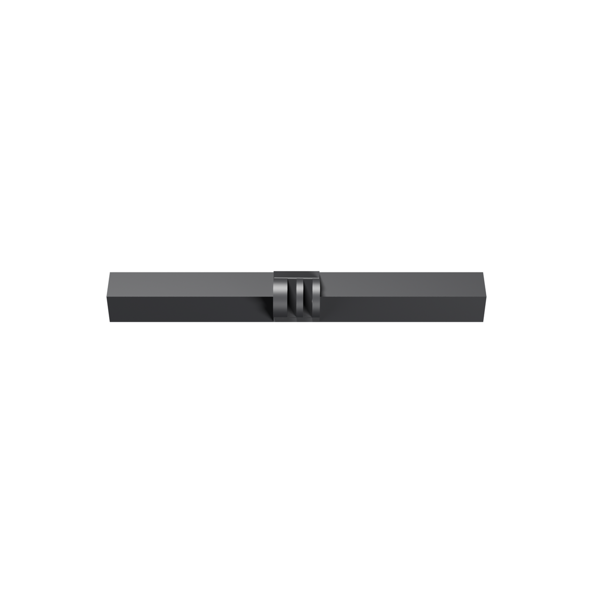 Helmet chin mount for action cameras, top view