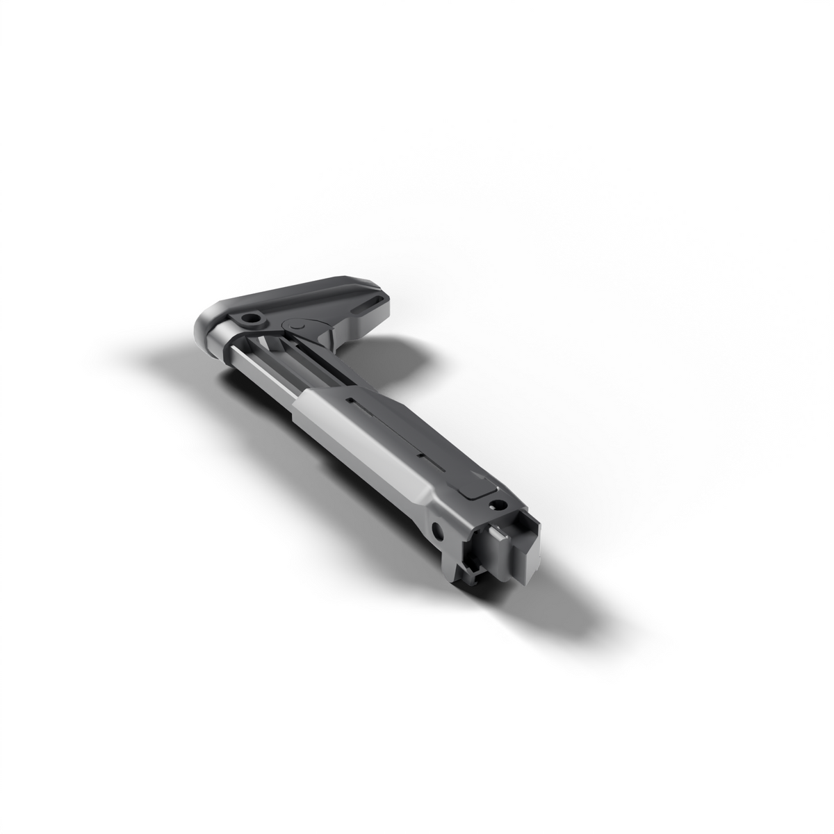 MOE-style AK stock, angled view