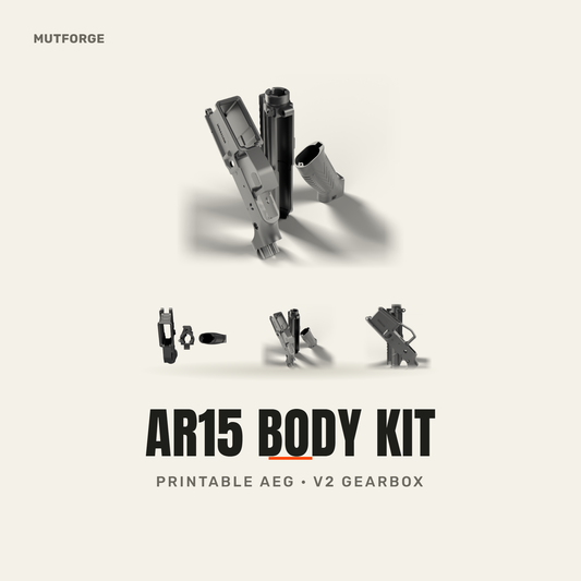 PAAR15 Printable AEG Body Kit, 3D printed by MUTFORGE