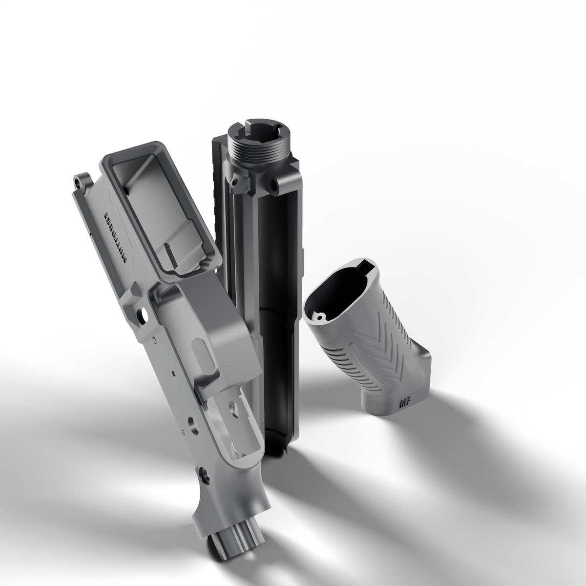 PAAR15 Printable AEG Body Kit, angled view