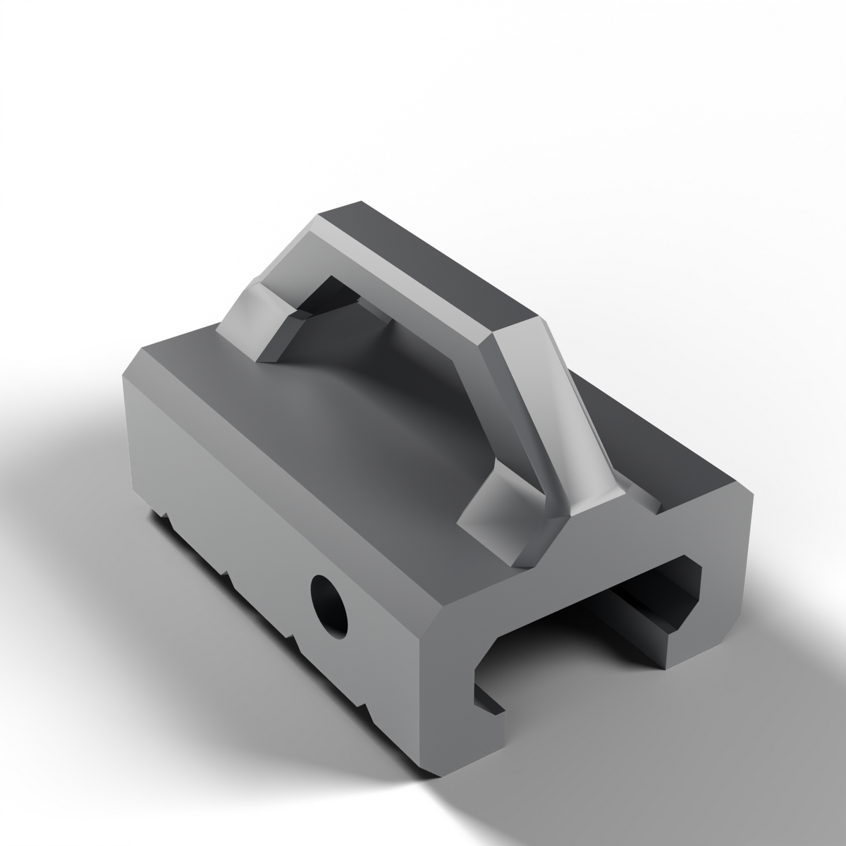 Picatinny sling mount, angled view