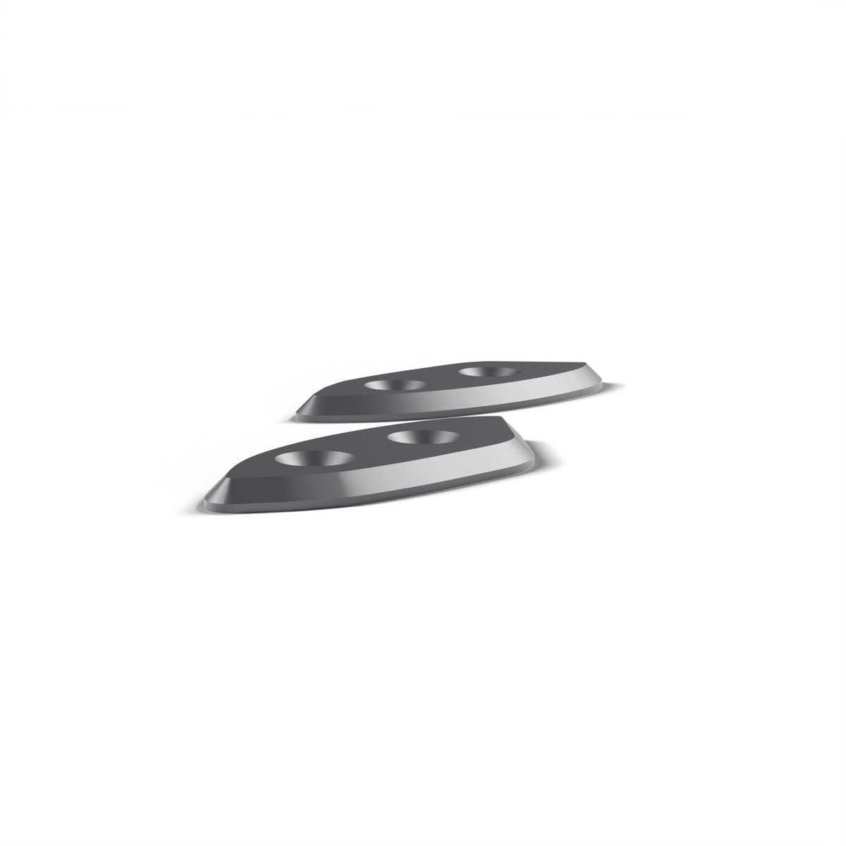Yamaha R6 mirror blanking plates, side profile